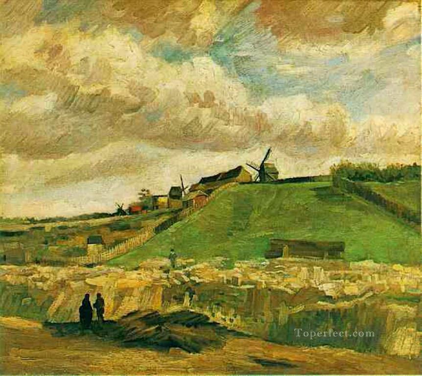 La colina de Montmartre con la cantera Vincent van Gogh Pintura al óleo